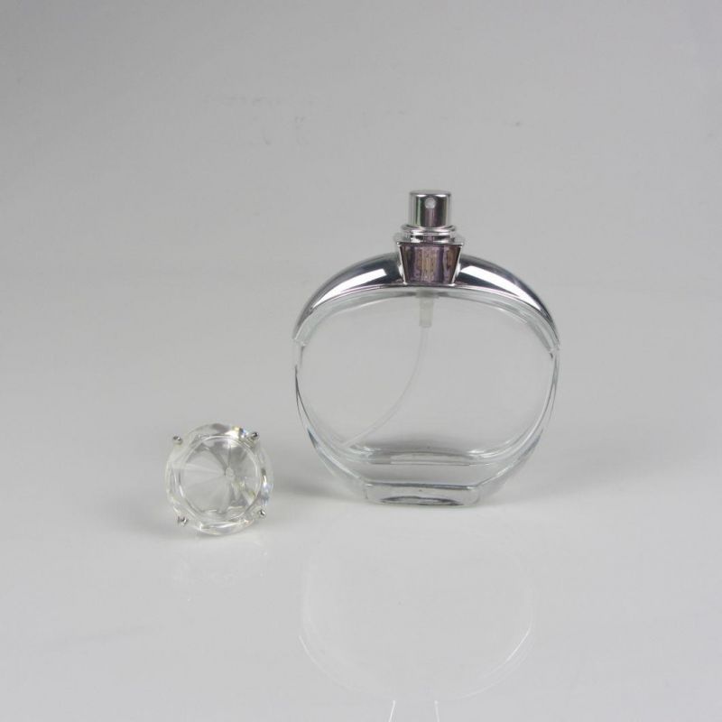 Clear Empty Glass Perfume Bottle with Luxury Cap