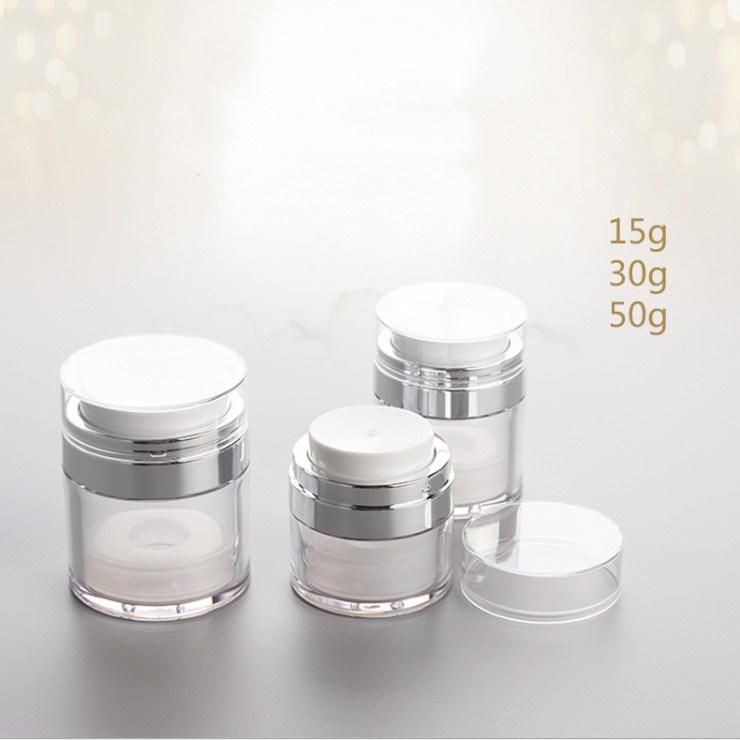 15g30g50g Acrylic Pressure Vacuum Cream Bottle Cosmetic Packaging Bottle/Jar