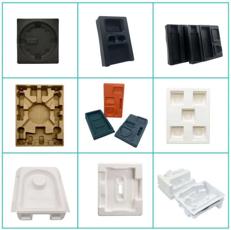 100% Biodegradable Molded Pulp Box Eco Friendly Bagasse Packaging