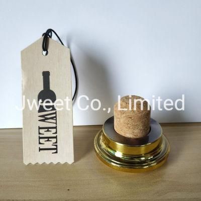 Wholesale Custom Gold Wine Bottle Stopper Cap