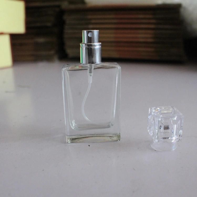 Custom Logo 30ml Portable Clear Glass Thick Bottom Perfume Travel Spray Empty Bottle Cosmetics Container