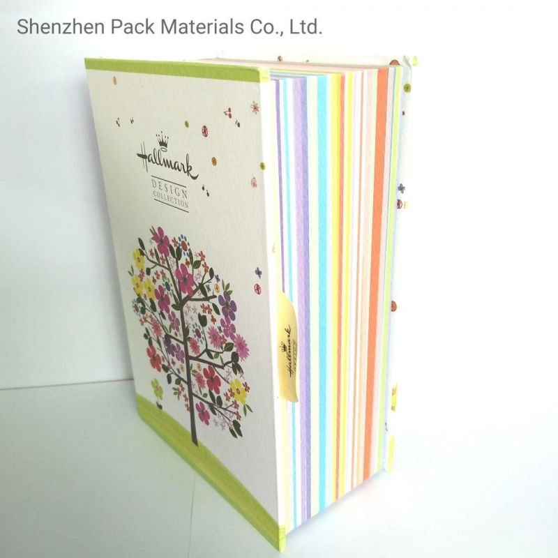 Exquisite Book Shape Handmade Folding Magnetic Logo Custom Pattern Packaging Foldable Hardness Luxury Gift Cardboard Paper Box