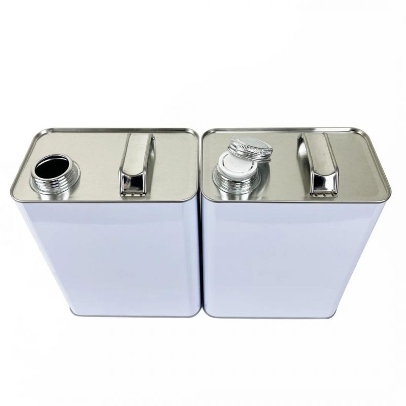 Square Tin Can Customized Lubricating Engine Oil Mteal Tin Cans