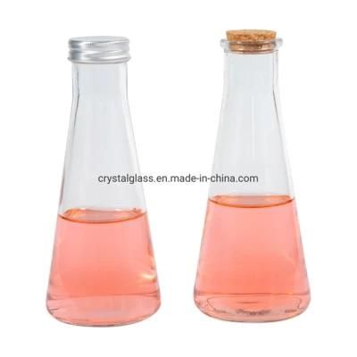 Customized Ice Tea Glass Kombucha Bottle with Cork 10oz 12oz