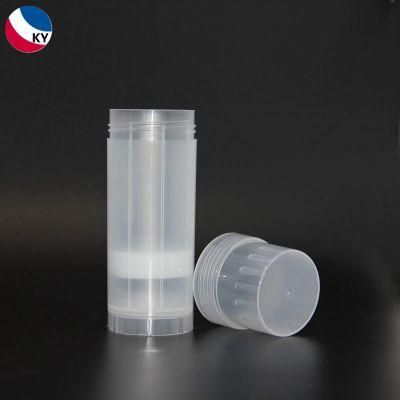 60g Transparent Colorful PP Plastic Deodorant Stick Container