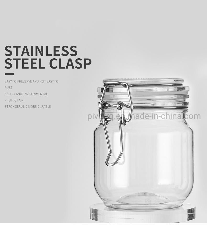 250g Pet Honey Bottle with Steel Wire Clasp Handle for Honey Packing