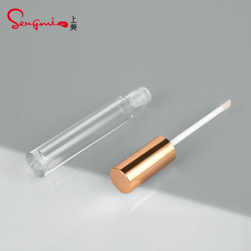 Wholesales Golden Lip Gloss Containers Tube Label Round Liptint Container for Makeup Packaging