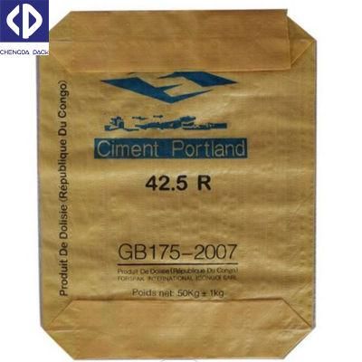 25kg 50kg Waterproof Square Bottom PP Woven Valve Cement Bags for Chemical