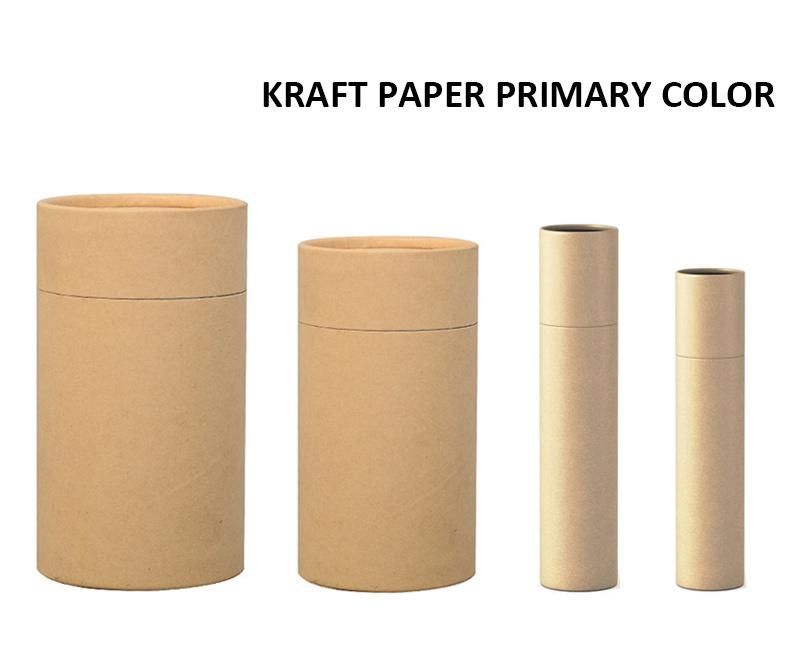Cosmetic Pakcaging Brown Black Recycled Deodorant Stick Container Kraft Paper Tube for Face Cream Essential Oil