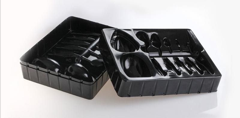 Custom Plastic Material Cutlery Blister Packing Plastic Tray