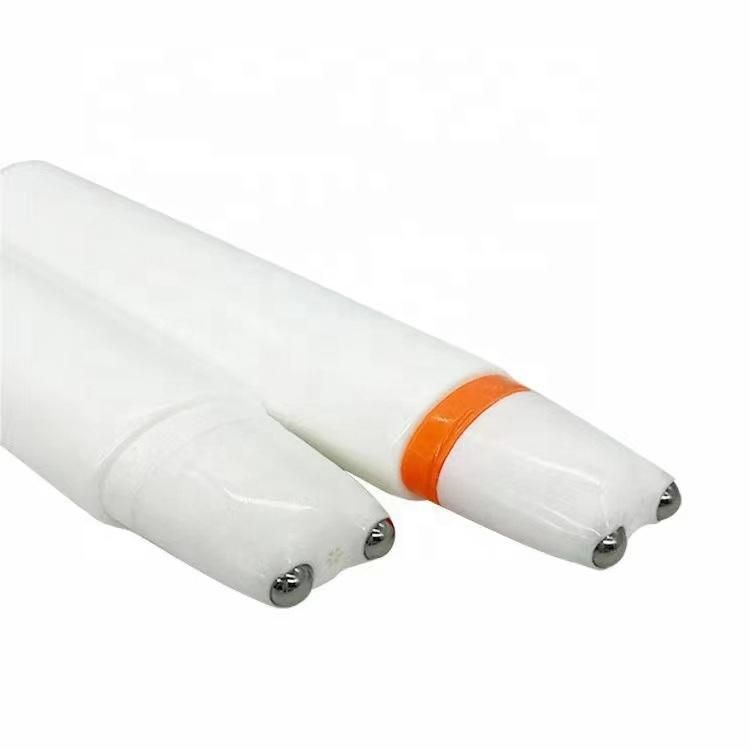 Cosmetic Packaging Squeeze Cream Massage Tube with 2 Roller Balls