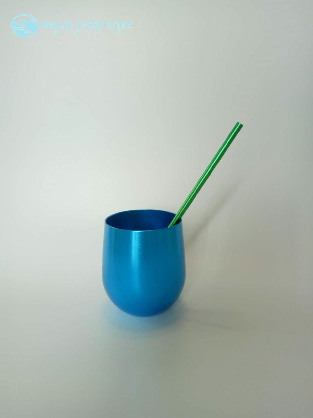 Blue Color Anodized Aluminum Cup