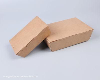 Disposable Biodegradable Kraft Paper Take out Box