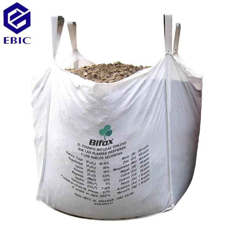 2000kgs Tubular 4 Cross Corner Loops Baffle Super Sack Ton Bulk Jumbo Big FIBC Q Bag