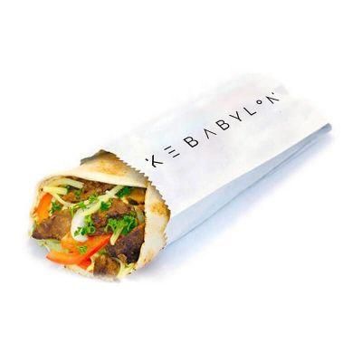 Kebab Aluminum Foil Kraft Paper Bags for Hot Food Roasted Chicken Packaging