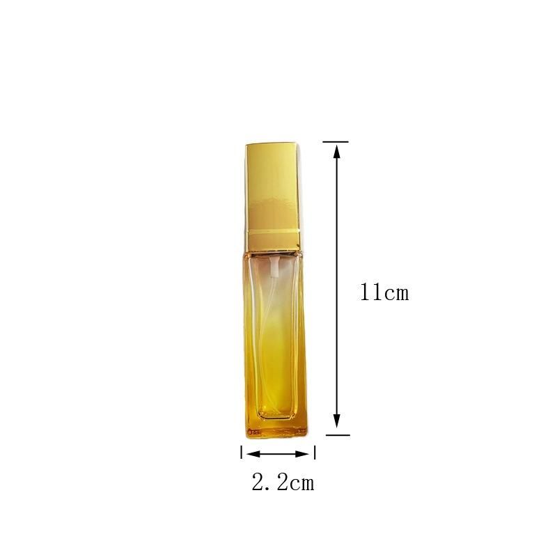 20ml Glass Refillable Atomizer Travel Perfume Tube Bottle Fine Mist Square Colorful Aluminum Nozzle Empty Bottle