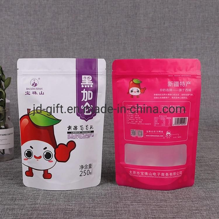 Custom Printed Lamianted Plastic Stand up Pouches for Food Dried Nuts Fruit Packing