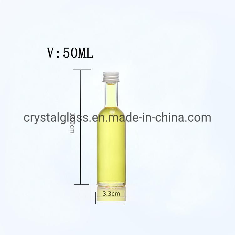 Empty Small Wine Glass Bottles Liquor Spirits Glass Wine Bottle 50ml 100ml 200ml