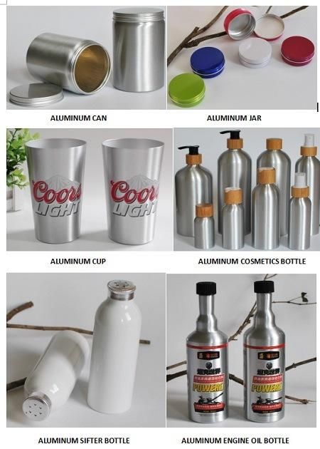 China 150ml Aluminum Bottle for Cosmetic Item Packaging