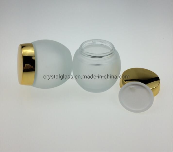 High-Grade Cosmetics in Separate Bottles Clear Glass Cream Bottle 4oz/120ml with Lid