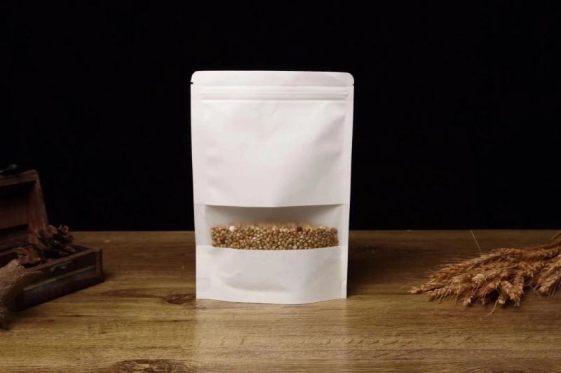 Cookie Brown Kraft Paper Bag with Ziplock