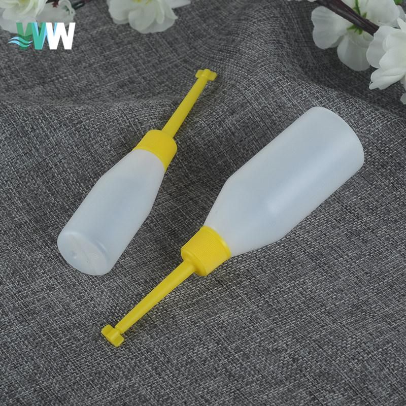 25ml PE Cone Bottle with PP Plastic Yellow Knob