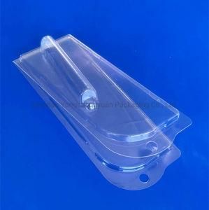 Custom PVC Pet Clear vacuum Forming Hinged Blister Clamshell Box