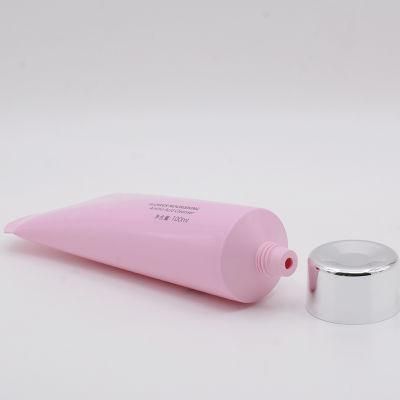 Printing Plastic Empty Hand Cream Tube Cosmetic Packaging Sliver Lid