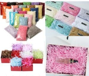 Wholesale High Quality Decorative Crinkle Cut Shredded Shred Paper for Gift Box Basket Filler