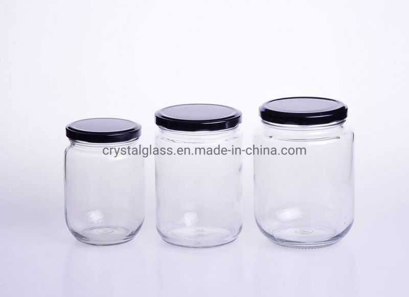 25ml 30ml 50ml Mini Round Storage Glass Honey Jar with Golden Lid