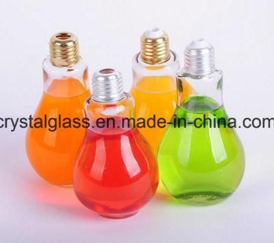 Milk Tea Drinking Glass Bottle Bulb Shape Bottle