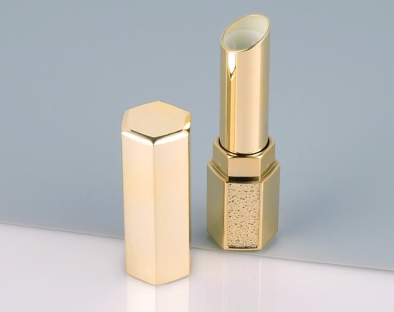 Hot Sale 3G Luxury Golden Plastic Packaging Slim Gloss Lipstick Tube
