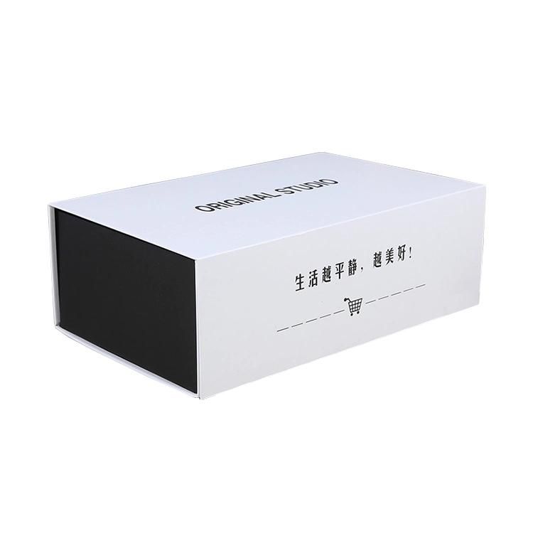 Wholesale Black and White Custom Gift Packaging Folding Box