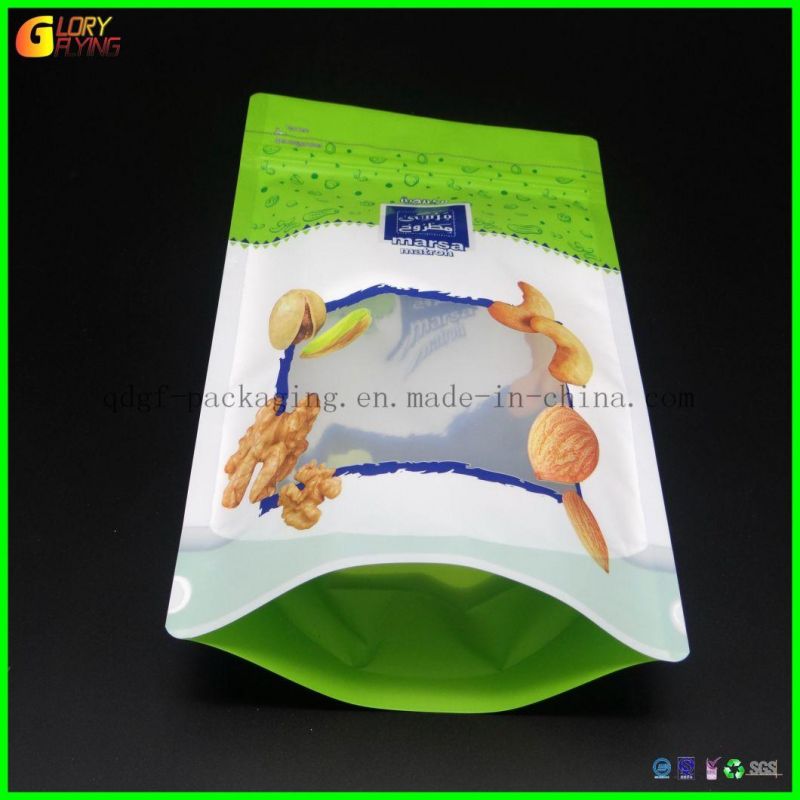 Large and Small Plastic Bags, Nuts Transparent Window Plastic Bags