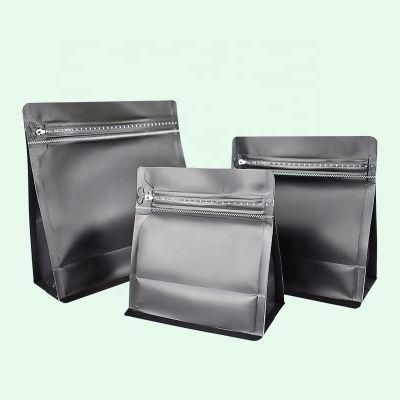 Factory Square Flat Bottom Bag Custom Printed Design and Logo Coffee Beans Packaging Bag with Valve