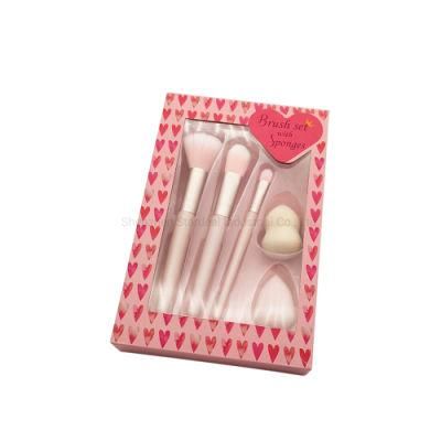 Cosmetic Pink Packaging Makeup Brush Paper Box