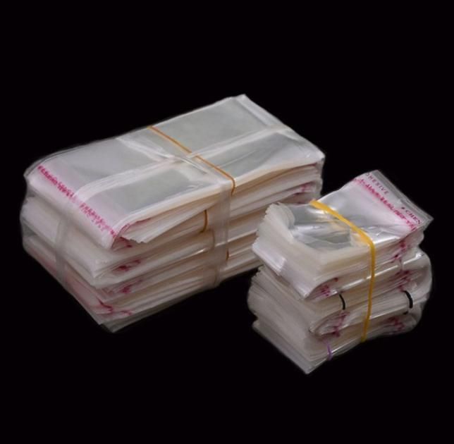 Plastic Plain BOPP Bag, Rectangle Self-Adhersive