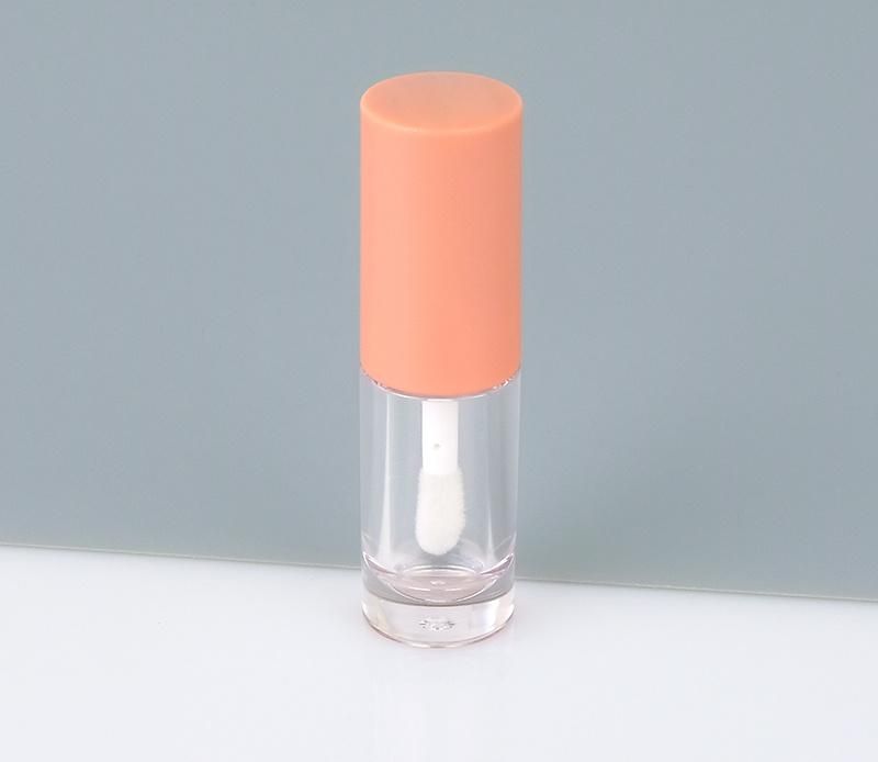 Factory Supply Best Seller 2.5ml Cute Nude Pink Top Clear Plastic Lip Gloss Packaging Lip Gloss Tubes