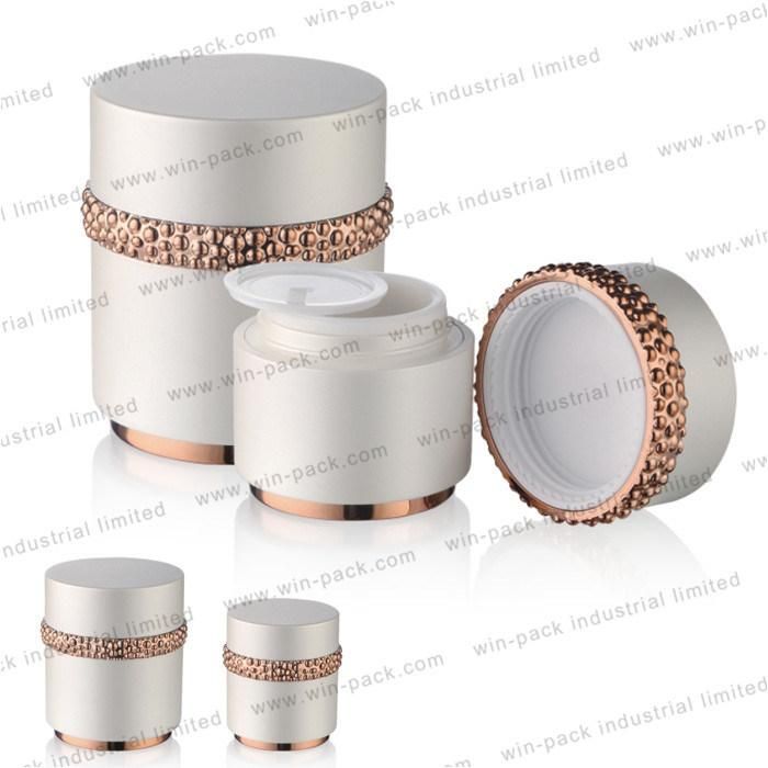 Factory Cosmetic Packaging White Plastic Acrylic Face Cream Jar 30g 50ml