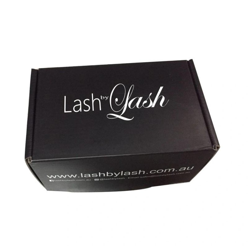 Customized Outside Black Colored Corrugated Packing Box Shipping for Shoes Packaging