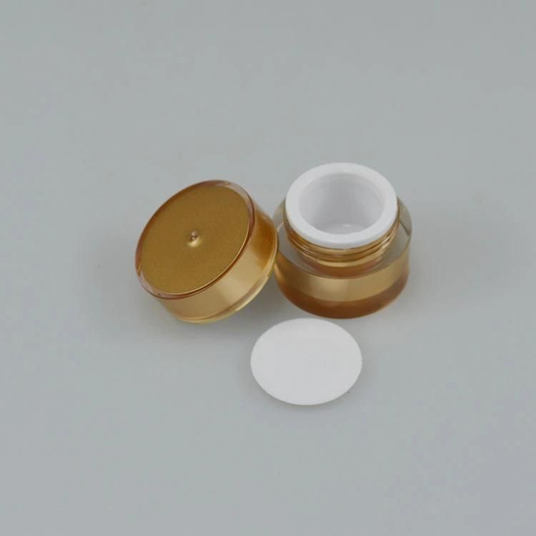 5g Acrylic Straight Round Bottle Acrylic Cosmetic Cream Jar Luxury Cosmetics Packaging