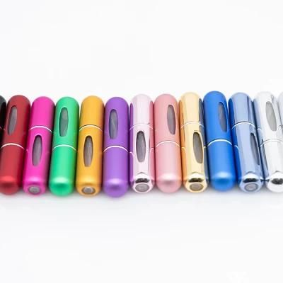 5ml Portable Mini Refillable Multicolor Perfume Bottle with Spray Scent Pump Empty Cosmetic Containers Atomizer Bottle for Travel Tool