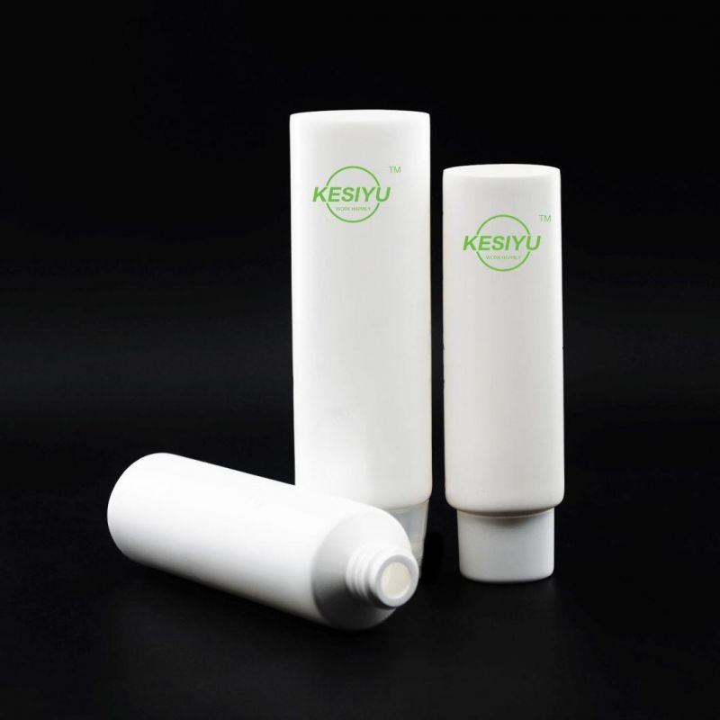 Customized 100g Travel Cosmetic Plastic White Tube Flip Hand Cream Sub-Tube Squeeze Empty Tube