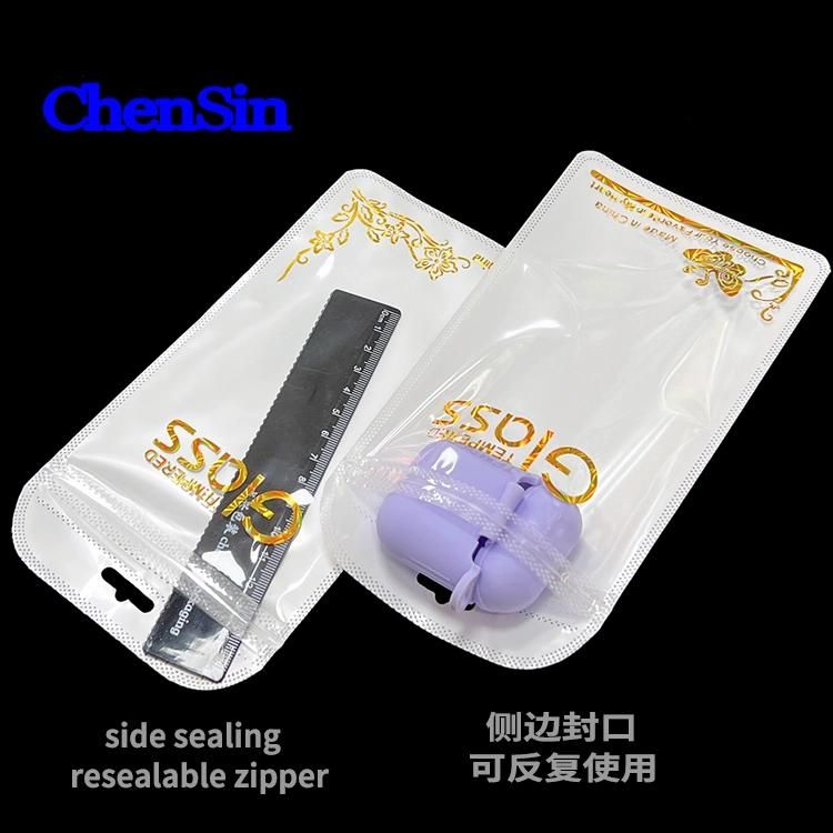 Glass Packaging Bag Mobile Phone Screen Protector Plastic Zipper Bag