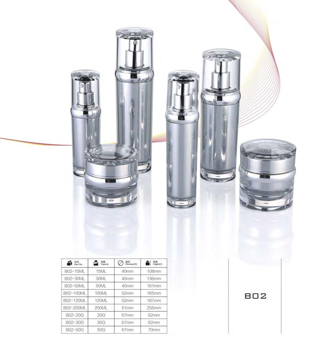 Acrylic Airless Pump Skincare Cosmetic Bottles Have Stock