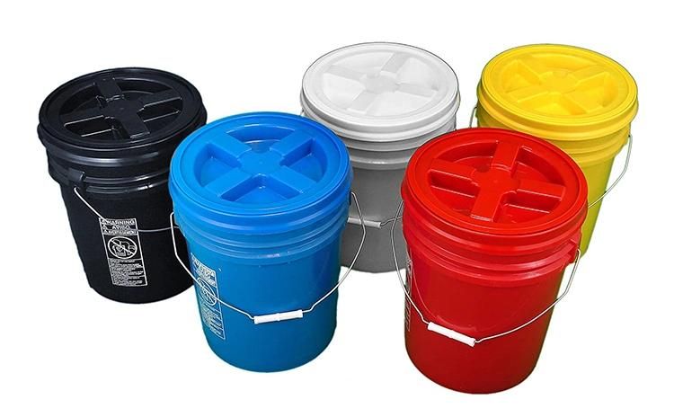 Car Detailing Buckets 20L Car Wash Plastic Bucket with Gamma Seal Lid with Grid Guard