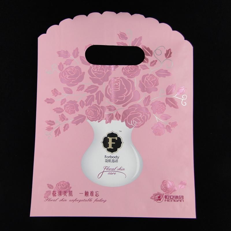 Top Quality Cosmetics Store Handle Bag Vivid Printing Pouch