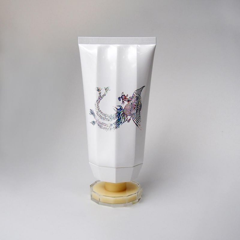 Cosmetic Plastic Tube for Face Wash Packaging with Polygon Shape