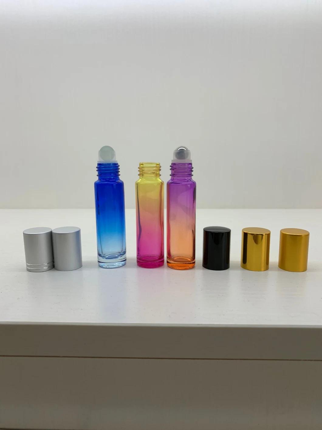 Gradient Color Roll on Glass Bottles Aromatherapy Packing 10ml