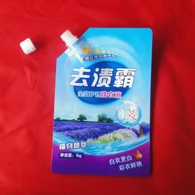 Factory Outlets 1kg Liquid Laundry Detergent Nozzle Bag/Pouch